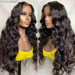 Synthetic Wigs 30 36 Inch Body Wave Lace Front Human Hair Wigs Brazilian Transparent Lace Frontal Wig Loose Water Wavy for Women Z230801