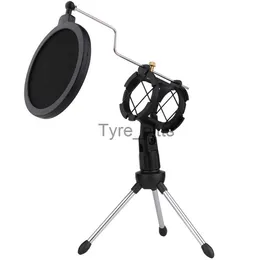 MP3/4 Docks Cradles Gevo Desktop Microphone Tripod Stand Shock Mount Desk Mic Holder With Pop Filter Net för podcast chatt x0731