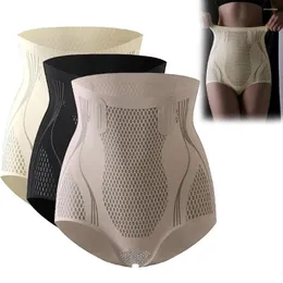 High Waist Ice Silk Ion Shaping Shorts For Women Elastic