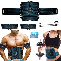 Core Abdominal Trainers ABS Trainer Wireless Muscle Stimulator EMS Smart Fitness Training Electric Massager Body Slimming Belt USB Recharge 230801