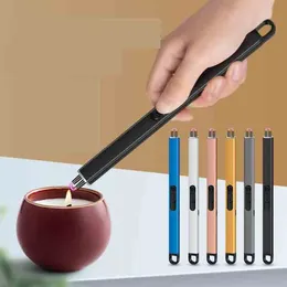 Ultimo accendino al plasma ad arco ricaricabile USB Accessori per sigarette antivento Strumento di accensione Candela da cucina BBQ Accendini da fumo di tabacco 6 colori