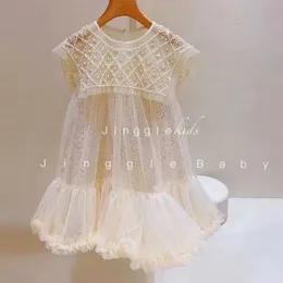 ガールSドレスエレガントなパールケープ幼児の女の子の女の子のドレス子供のための夏のドレス