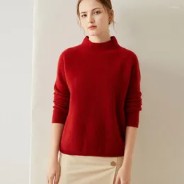 女性のセーター品質の女性カシミアニットプルオーバー冬の暖かいジャンパーレディースパシュミナ服