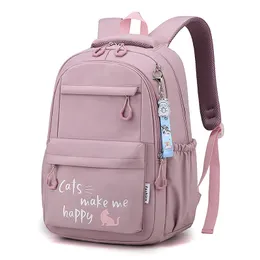 학교 가방 Kawaii Backpack for Girls School Bags 휴대 가능성 방수 십대 대학생 소녀 Mochilas Escolares 230801을위한 대형 여행 가방