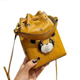 Projektantka torebka Mini Bucket Torebka Kobiety Śliczne panda wiadro małe torby na ciało kobieta wykwintna luksusowa torebka portfela Tote