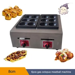 Macchine per il pane Modello a gas 8cm Macchina per polpette di polpo elettrica 110/220V Takoyaki antiaderente Macchina per polpette di pesce