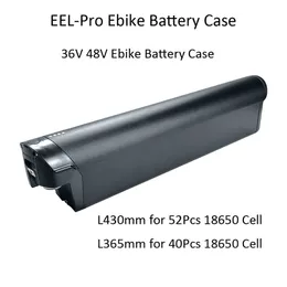 Eel-Pro 36V 48V 내부 튜브 eBike 배터리 박스 빈 배터리 케이스 40 52pcs 18650 셀 홀더