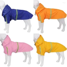 Hundkläder husdjur regnrock reflekterande huva jumpsuits vattentät kappa vattenbeständig