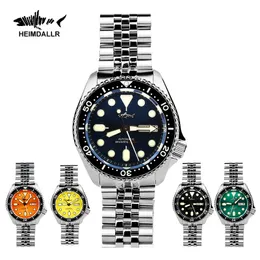 Wristwatches HEIMDALLR Men Watch NH36 Movement Sharkey Skx007 Ceramic Bezel 200M Water Resistance Automatic Mechanical Dive Watch for men 230802
