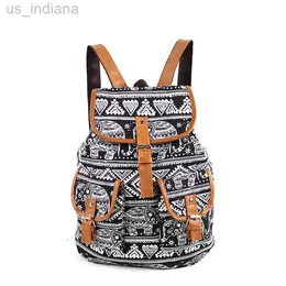 School Bags Ethnic style school bags printing backpack women travel bag leisure backpack large capacity student schoolbag Plecak Damski Z230802