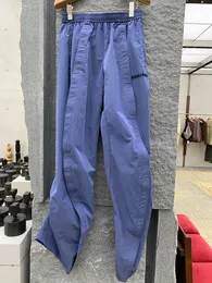 Original Pants YProject Archive Blue Zipper Pocket Functional Casual Nylon Casual Pants Men Streetwear Pants