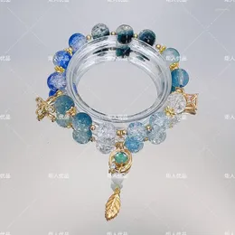 Link Bracelets Anime Wanderer Xiao Klee Nilou Women Bracelet Genshin Impact Woman Fashion Cosplay Crystal Chain Bangles Gifts Armband