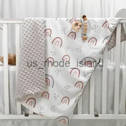 Blankets Swaddling Baby Blanket for Boys Girls Baby Blankets Newborn Super Soft Comfy Patterned Minky with Double Layer Dotted Backing 75 x 100cm x0802