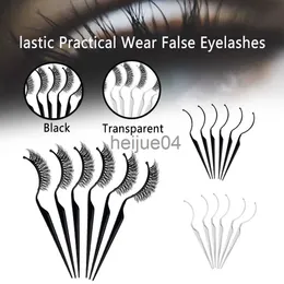 Falska ögonfransar 6st Eyelash Strip Cosmetic Tools False Eyelashes Makeup Extension Customer Magnetic ympning slitage Display Stick Show Prova det på x0802