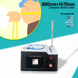 Endolaser 980nm 1470nm Diode Laser Lipoliza Maszyna laserowa Laser Liposuction Usuwanie tłuszczu utrata masy ciała