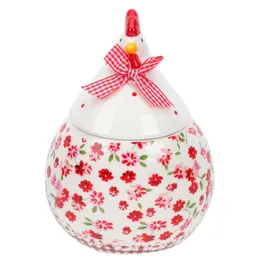 Egg Tools Jar Ceramic Storage Cookie Easter Canister Candy Chicken Container Tea Kitchen Porcelain Rooster Hen Containers Egg Holder 230801