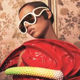 Okulary przeciwsłoneczne projektant luksusowy moda globalna gwiazda jak Internet Celebrity Blogger Women Man Brander Oculos Gafas de Sol Eyevear LW40108I