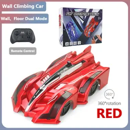 Electric RC Car Wall Climbing Can Be Charged 2 4G Infrared Remote Control Strong Adsorption Stunt Drift Children's Toys 230801