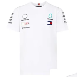 Męskie koszulki motocyklowe odzież wlms f1 T-shirt forma 1 fanów ekstremalne sportowe oddychające ubrania Najwyraźniej z krótkim rękawem Niestandardowa dostawa mody m dhvtp vrgx