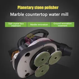 800W Triad Planetary Stone Polisher Floor Refurbishment Granite Marble Grinder Stone Polishing Machine