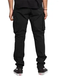 Pantaloni da uomo Tinta unita Cargo da uomo con tasche multiple Pantaloni sportivi da jogger con coulisse larghi per pantaloni casual streetwear