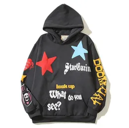 hip hop hoodies for men women Sweatshirts hooded DOOMSDAY designer hoodie Graffiti Star Foam Print long sleeve pullover Clothing