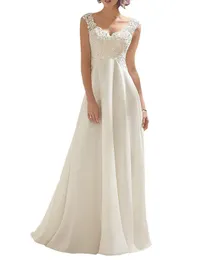 DVF♦関税込み♦アレグラドレス 2023 Womens White Chiffon A Line V Neck Occasion Dress With