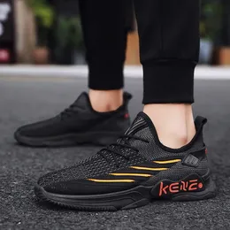 2023 Mens Casual Shoes Designer Sneaker Platform Men Loafers Black Grey Orange Green Leather Lace-Up Outdoor Jogging Trainers Frete Grátis Tamanho 39-44
