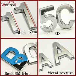 Other Door Hardware 3D 5cm / 7cm Self Adhesive House Number Sign Digit Apartment El Office Address Street Exterior Numbers