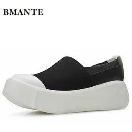 Klänningskor Bmante Men äkta läderbåthöjd Ökande plattform Slipon Flats Sneaker Trainers Manlig vuxen Casual Owen 230801