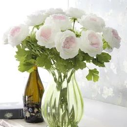 Dekorative Blumen im Großhandel, 100 Stück, bezaubernder künstlicher Seidenstoff, Rosen, Pfingstrosen, Blumenstrauß, weiß, rosa, orange, grün, rot, für die Hochzeit zu Hause