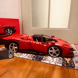 Block i lager 3778pcs Technical Daytona SP3 42143 Supercar Model Building Block Toys for Boys Girls Birthday Gift 230802