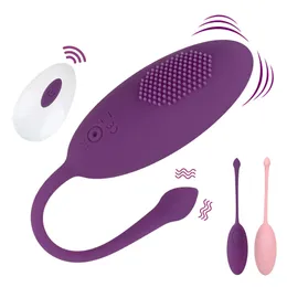 Vibratorer 10 lägen vibrerande ägg vaginal bollar klitoris stimulator g-spot massage vagina täthet tränare kegel boll för kvinnor 230801
