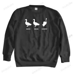 Moletons masculinos Man Spring Sweatshirts Duck Confihoodie Foodie Sweatshirt Chef Funny Food French Shirt Cooks Clothing