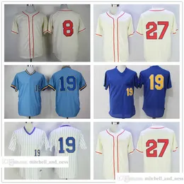 Vintage Movie Baseball Wears Jersey 8 Ryan Braun 1948 19 Robin Yount 27 Carlos Gomez 1948 Blank Men Women Youth Taglia S - XXXL