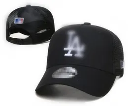Högkvalitativ modeboll Caps Letter Snapback Baseball Cap Men Women Hip Hop Mesh Fabric Mesh Trucker Hat L6