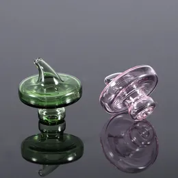 Glaskorbkappe Raucherzubehör farbenfrohe Kappen Mehrere Stile für Quarz Banger Wasserrohröl Tupfen Rig Rig