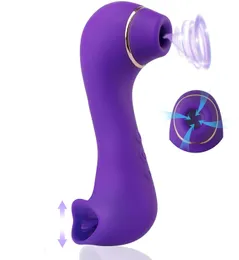 Vibratori Sucking Vibratore 10 Modalità Vibrating Sucker Doppia stimolazione Vagina anale Stimolatore del clitoride Oral Lick Giocattoli erotici del sesso per le donne 230801