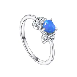 Hot Selling 925 Silver New Color Aobao Women's Ring Elegant Fashion Blue Love Aobao Women's Ring