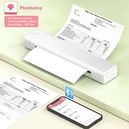 Phomemo M08f A4 Paper Printer Portable USB Wireless Thermal Transferは、PC携帯電話に必要なインクまたはトナーを必要としません