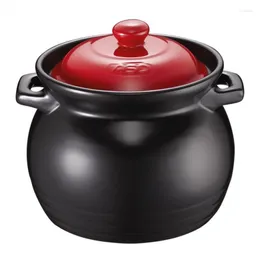 ボウルズCazuela de Ceramica Para El Hogar Olla Sopa Resistente al Calor Estufa Gas 6l