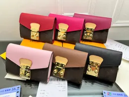 Bolsas de luxo femininas carteiras curtas designer de marca impressão de cartas carteira longa carteira de armazenamento feminina de grande capacidade bolsas de embreagem bolsas de bolso com zíper