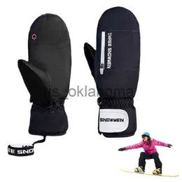 Ski Gloves Winter Warm Ski Gloves Soft And Comfortable NonSlip Ski Gloves Concealed FiveFinger Design Snowboard Gloves For Men And Women J230802