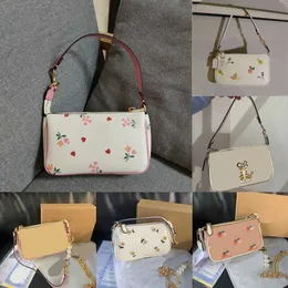 Coabag Underarm Designer Bag Women Mini Hobo Bags Classic C Принт Mahjong Bag Сумка Жемчужная цепь маленькая сумка для плеч квадратная сумка кожаная сумка 230420
