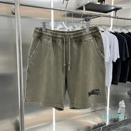 2023-Pantalones cortos de talla grande para hombre Ropa de verano estilo polar con playa fuera de la calle algodón puro 111d