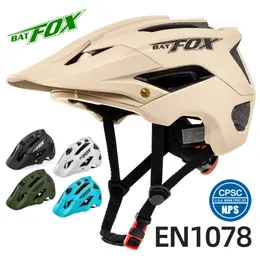 Fahrradhelme BATFOX Fahrradhelm MTB Damen Herren Erwachsener Fahrradhelm Radfahren Intergrallymolded Capacete Ciclismo MTB Herren 230801