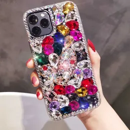 Cell Phone Cases Jewelled Rhinestone Phone Case For Xiaomi 10T Pro 11 11x Mi Poco X3 Nfc M3 F3 X2 F2 Pro Luminous Love Cartoon Rose Pattern Cover L230731