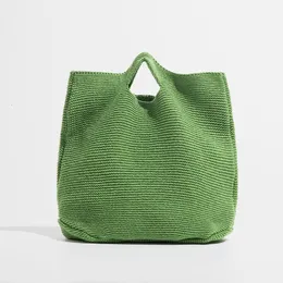 Torby wieczorowe 2023 Casual Wheven dla kobiet na ramionach torebki Duża pojemność projektantka kupująca żeńska plażowa bawełniana torebki 230801