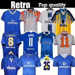 CFC Drogba Torres Retro piłka nożna Lampard 12 13 Final 96 97 99 82 85 87 89 90 Koszula piłkarska Vintage Crespo Classic 03 05 06 16 Cole Zola Viallli 07 08 Długie rękawy