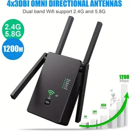 Potenzia il tuo segnale WiFi fino a 5000 piedi quadrati 35 dispositivi - Estensore di portata WiFi di facile configurazione con porta Ethernet